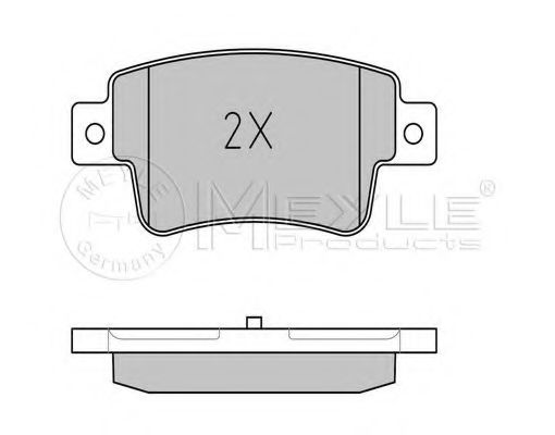 Imagine set placute frana,frana disc MEYLE 025 243 4917/W