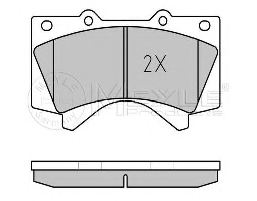 Imagine set placute frana,frana disc MEYLE 025 243 8618/W