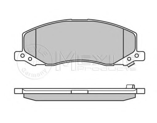 Imagine set placute frana,frana disc MEYLE 025 244 1817/W