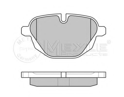 Imagine set placute frana,frana disc MEYLE 025 245 6118