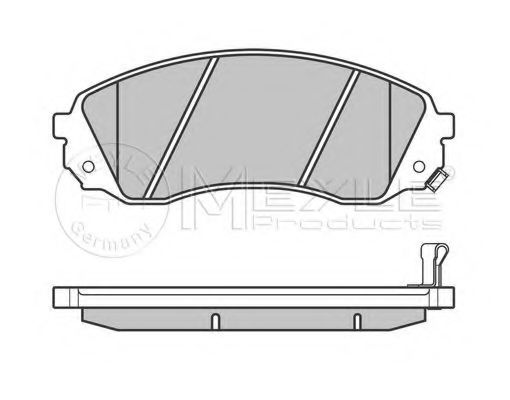 Imagine set placute frana,frana disc MEYLE 025 245 9717/W