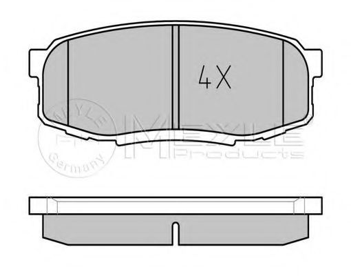 Imagine set placute frana,frana disc MEYLE 025 246 5317