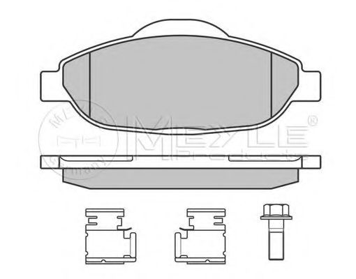 Imagine set placute frana,frana disc MEYLE 025 246 6017/PD