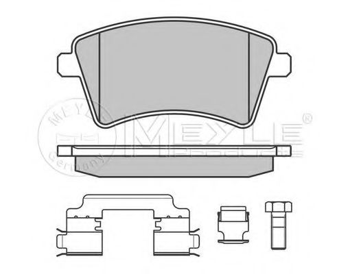 Imagine set placute frana,frana disc MEYLE 025 246 9317