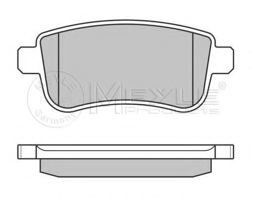 Imagine set placute frana,frana disc MEYLE 025 248 2015