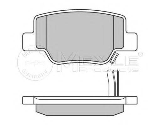 Imagine set placute frana,frana disc MEYLE 025 249 2616/W