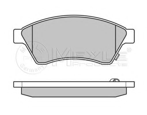 Imagine set placute frana,frana disc MEYLE 025 250 3118/W