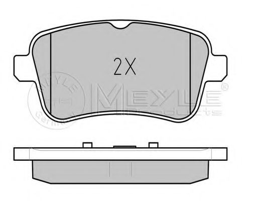 Imagine set placute frana,frana disc MEYLE 025 252 1516