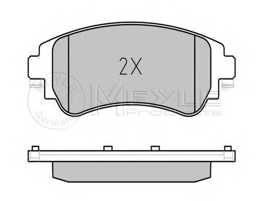 Imagine set placute frana,frana disc MEYLE 025 252 2018