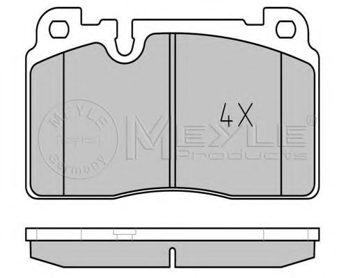 Imagine set placute frana,frana disc MEYLE 025 256 4316