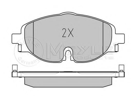 Imagine set placute frana,frana disc MEYLE 025 256 8320