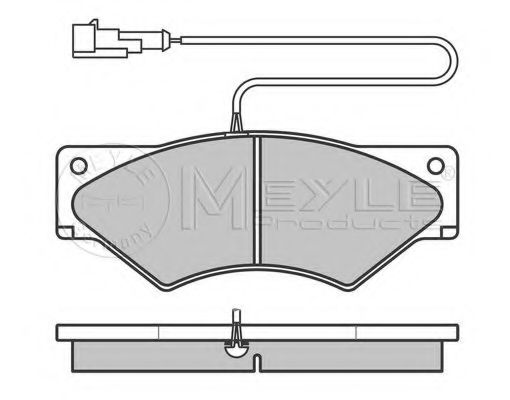 Imagine set placute frana,frana disc MEYLE 025 291 0720/W