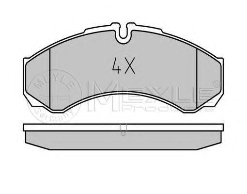 Imagine set placute frana,frana disc MEYLE 025 291 2120