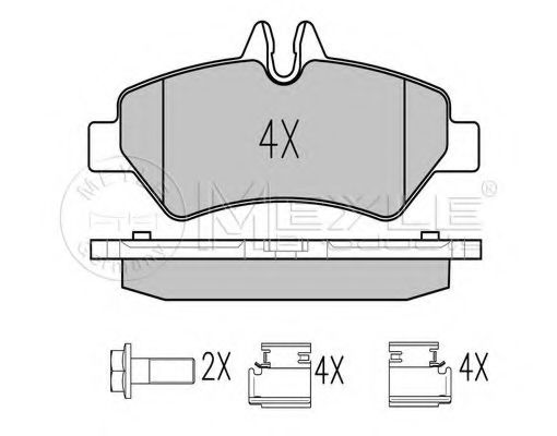 Imagine set placute frana,frana disc MEYLE 025 291 9019/PD