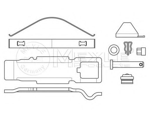 Imagine set placute frana,frana disc MEYLE 025 292 4435