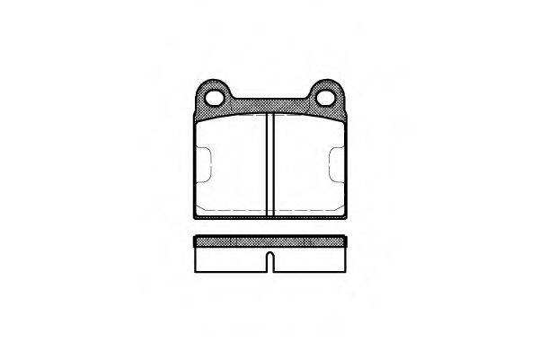 Imagine set placute frana,frana disc REMSA 0006.60