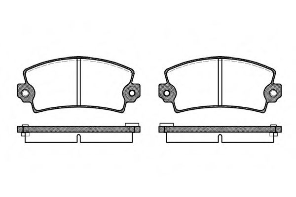 Imagine set placute frana,frana disc REMSA 0021.16