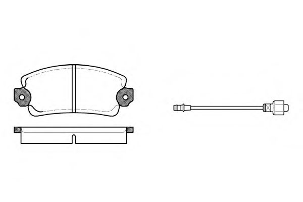 Imagine set placute frana,frana disc REMSA 0025.12