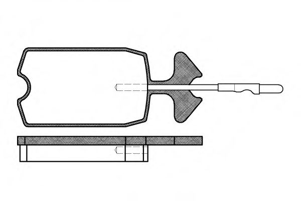 Imagine set placute frana,frana disc REMSA 0034.04