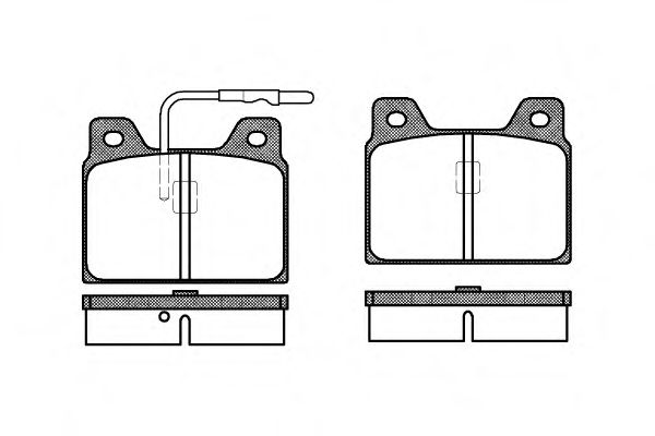 Imagine set placute frana,frana disc REMSA 0068.02