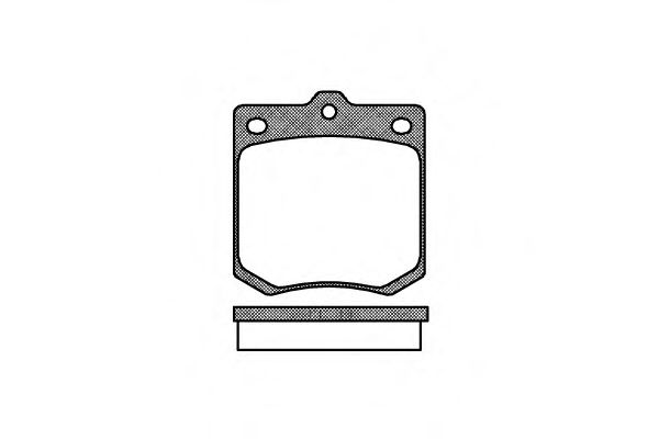 Imagine set placute frana,frana disc REMSA 0074.00