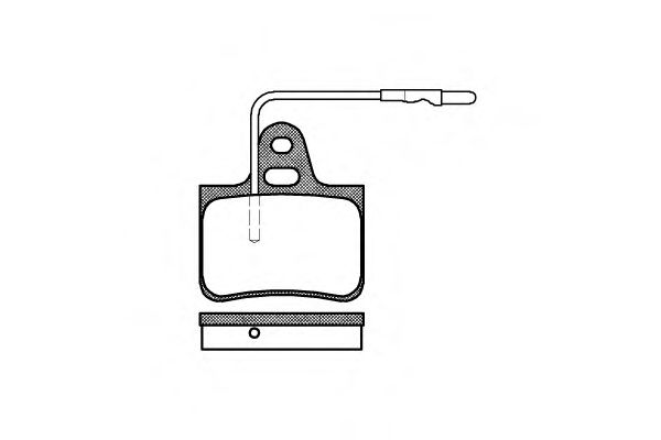 Imagine set placute frana,frana disc REMSA 0076.04