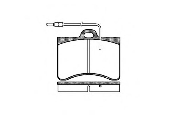 Imagine set placute frana,frana disc REMSA 0086.04