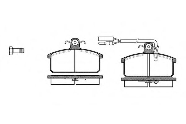 Imagine set placute frana,frana disc REMSA 0128.12