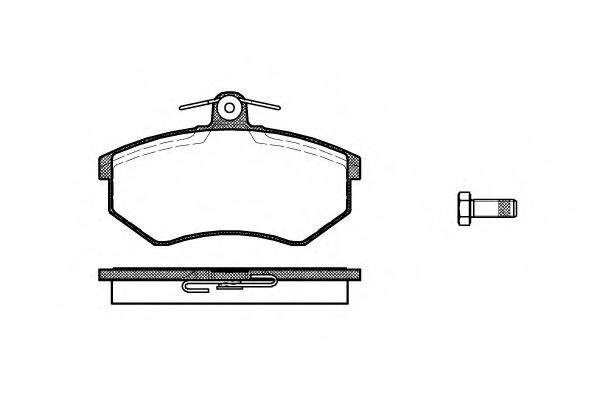 Imagine set placute frana,frana disc REMSA 0134.10