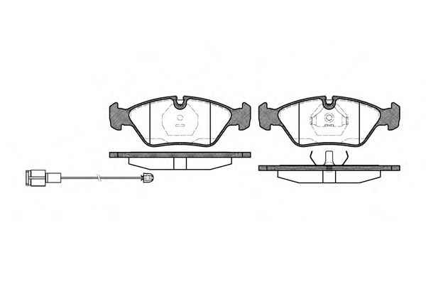 Imagine set placute frana,frana disc REMSA 0139.02