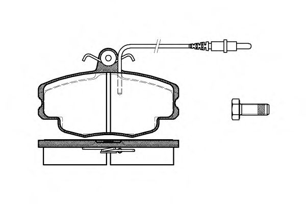 Imagine set placute frana,frana disc REMSA 0141.24