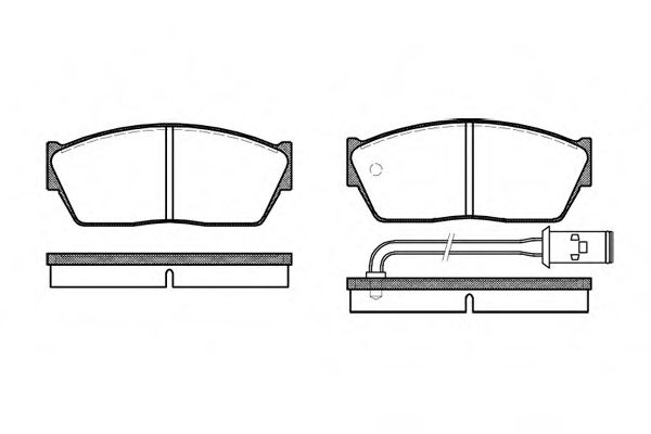 Imagine set placute frana,frana disc REMSA 0147.11