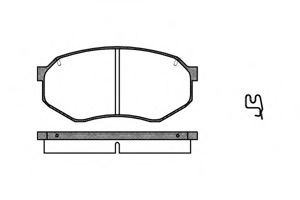 Imagine set placute frana,frana disc REMSA 0148.14