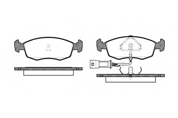 Imagine set placute frana,frana disc REMSA 0172.02