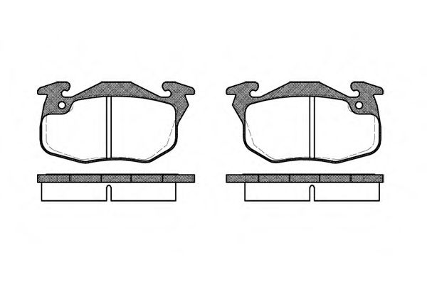 Imagine set placute frana,frana disc REMSA 0192.10