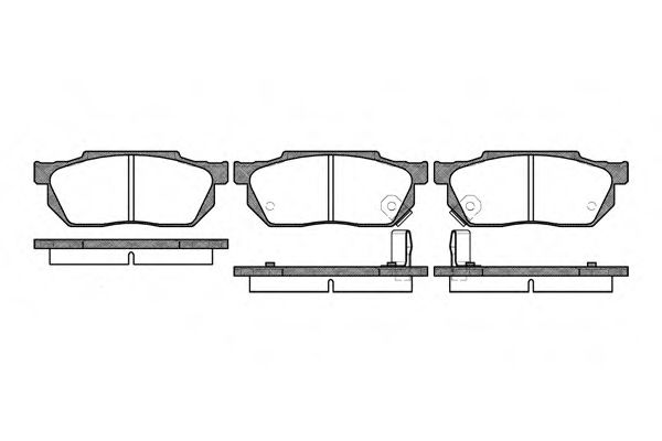 Imagine set placute frana,frana disc REMSA 0193.02