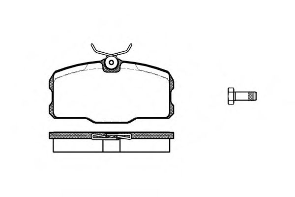 Imagine set placute frana,frana disc REMSA 0207.00