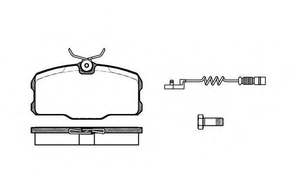 Imagine set placute frana,frana disc REMSA 0207.12