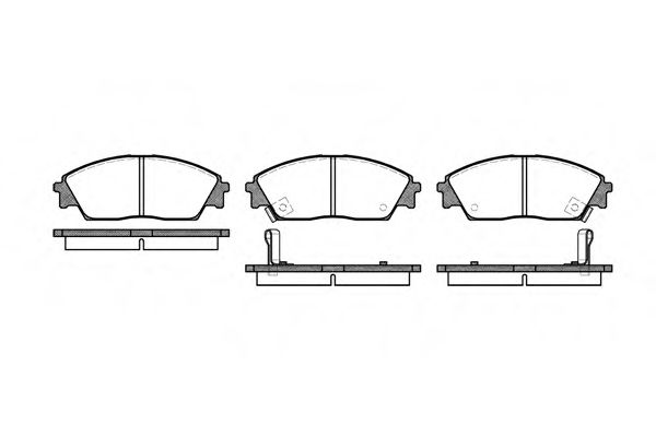 Imagine set placute frana,frana disc REMSA 0229.02