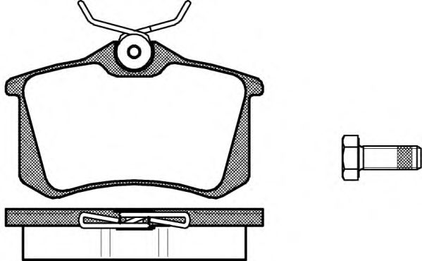 Imagine set placute frana,frana disc REMSA 0263.00