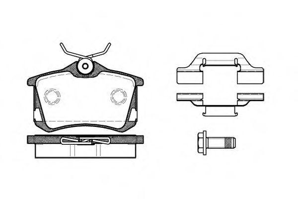 Imagine set placute frana,frana disc REMSA 0263.50