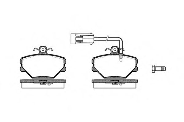 Imagine set placute frana,frana disc REMSA 0264.42