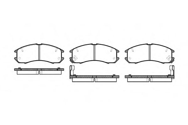 Imagine set placute frana,frana disc REMSA 0273.02