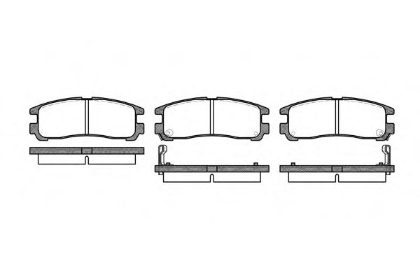 Imagine set placute frana,frana disc REMSA 0291.02