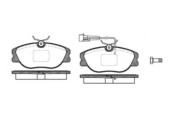 Imagine set placute frana,frana disc REMSA 0305.31