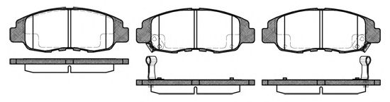 Imagine set placute frana,frana disc REMSA 0324.12