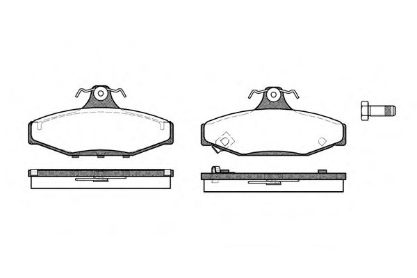 Imagine set placute frana,frana disc REMSA 0335.02