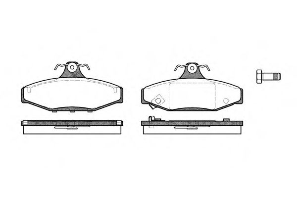 Imagine set placute frana,frana disc REMSA 0335.12