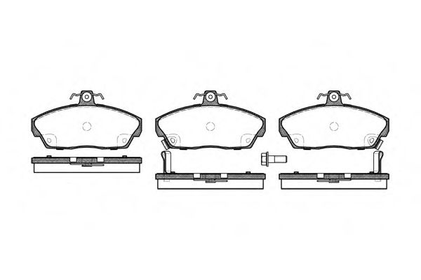 Imagine set placute frana,frana disc REMSA 0337.02