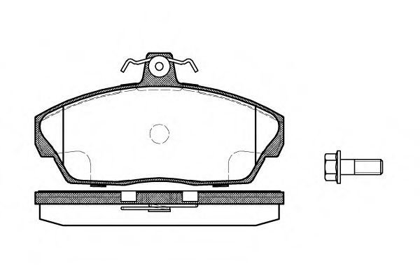 Imagine set placute frana,frana disc REMSA 0337.10